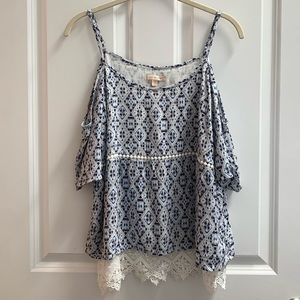 Cold Shoulder Boho Blouse